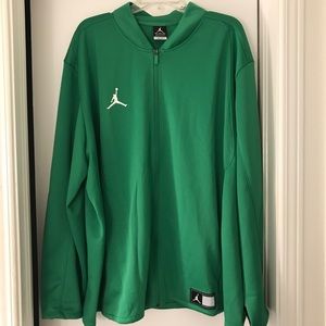Nike Air Jordan Dri-Fit green zip-up